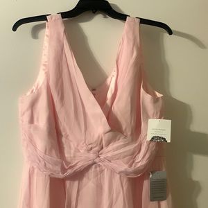 NWT Donna Morgan petal pink chiffon dress. Size 18W
